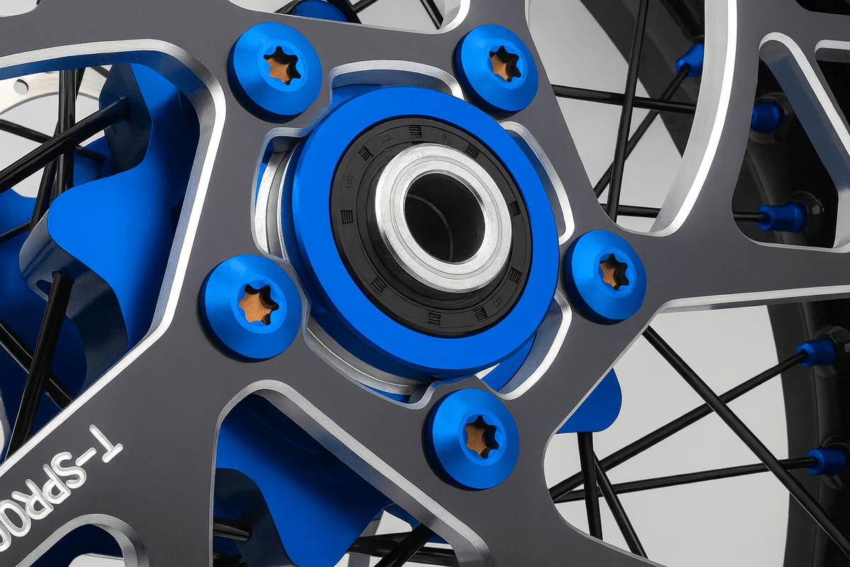 Titanium Rear Sprocket Bolts – Talaria MX5 (Burnt Blue) - RERODE USA